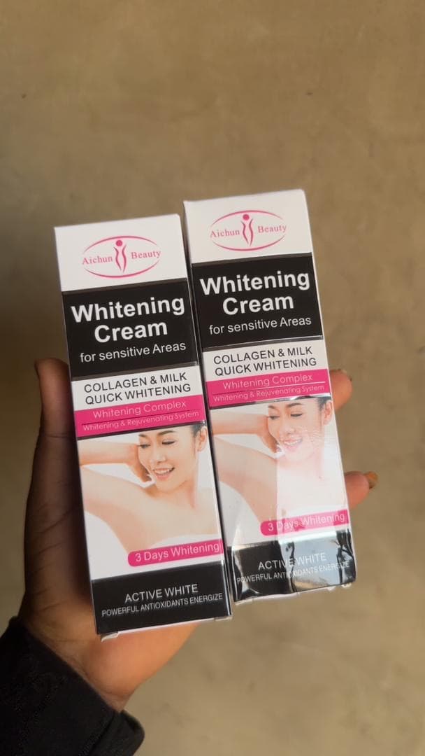 Whitening cream for sensitive area